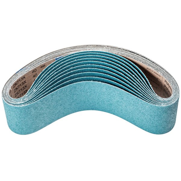 Pferd Coated Belt, Zirc, 4"x36", 36 Grit, Coated, 4" W, 36" L, 36 Grit, Zirconia Alumina 49879